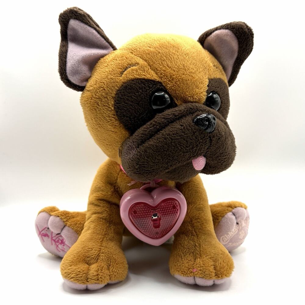 NEEDS BATTERIES Cabbage Patch Kids Adoptimals French Bulldog Boxer Plush 7"